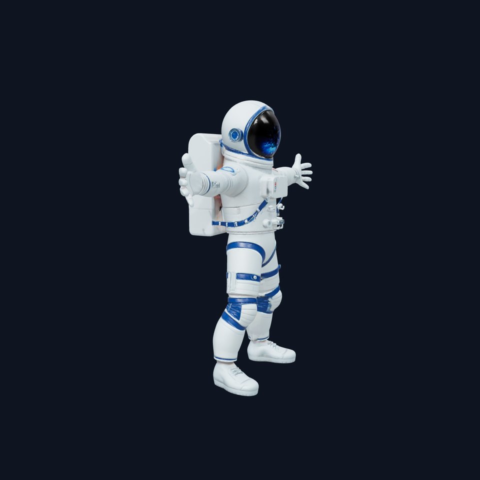 Blue Space Suit model pack